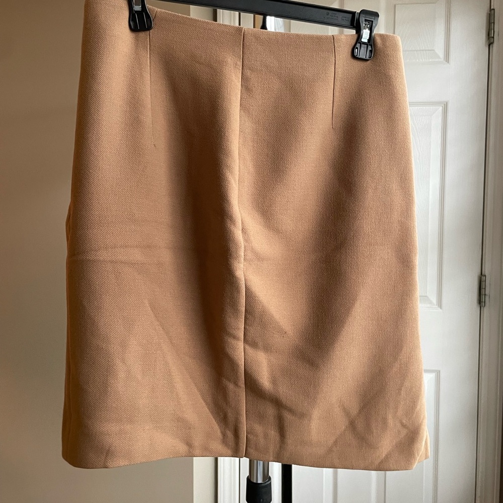 Tan Pencil Skirt